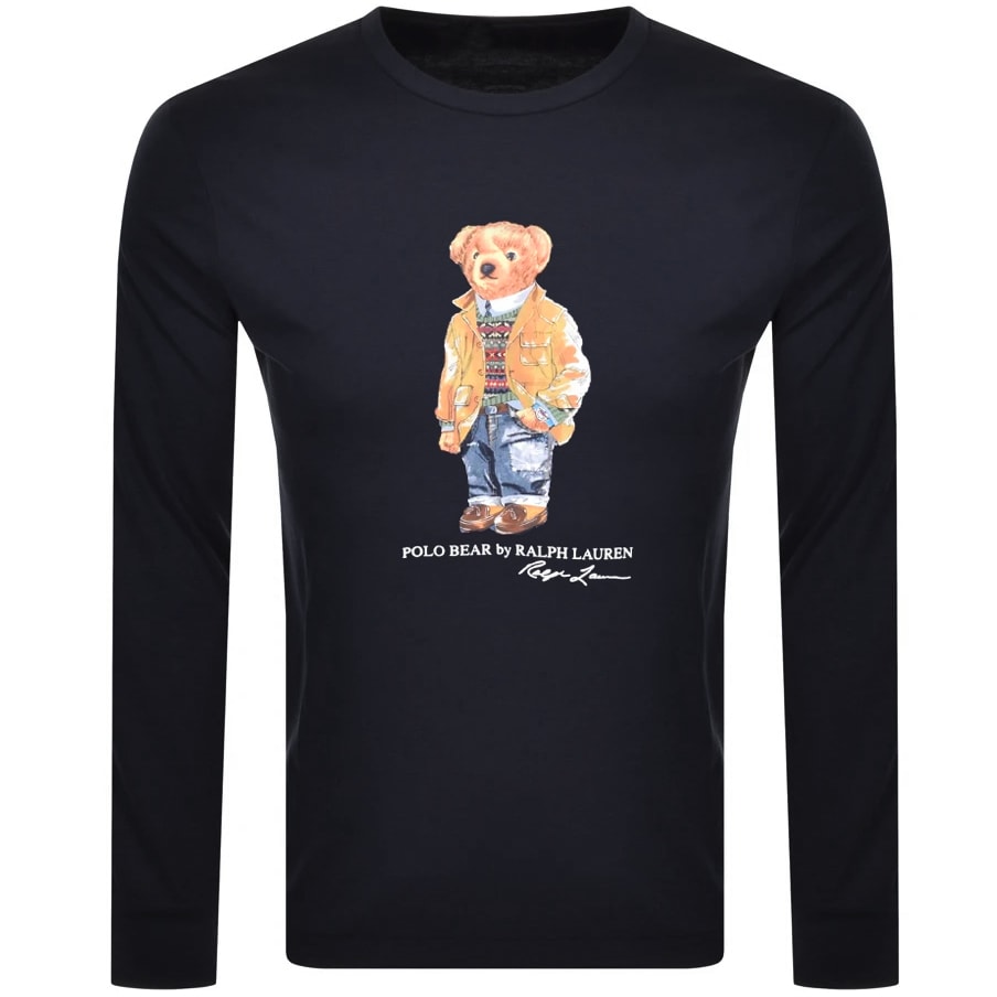 Alternative Image for ProductRalph Lauren Long Sleeved Logo T Shirt Navy1